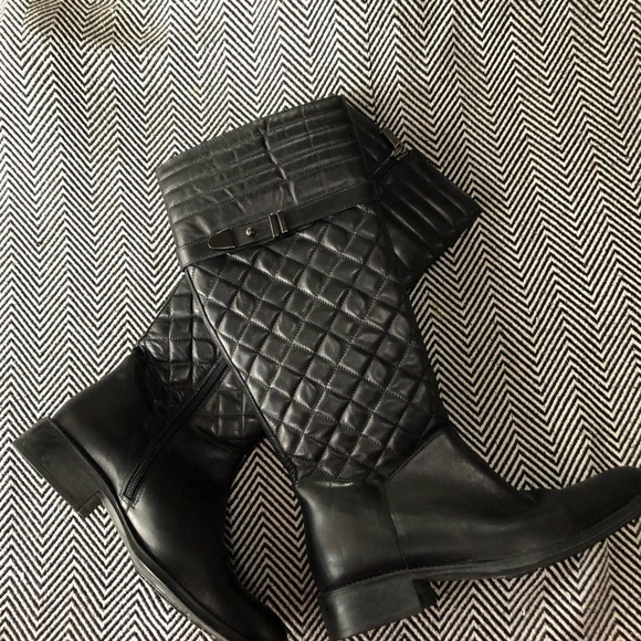 Black Italian Leather, size 7.5 with room! - Picture 6 of 6